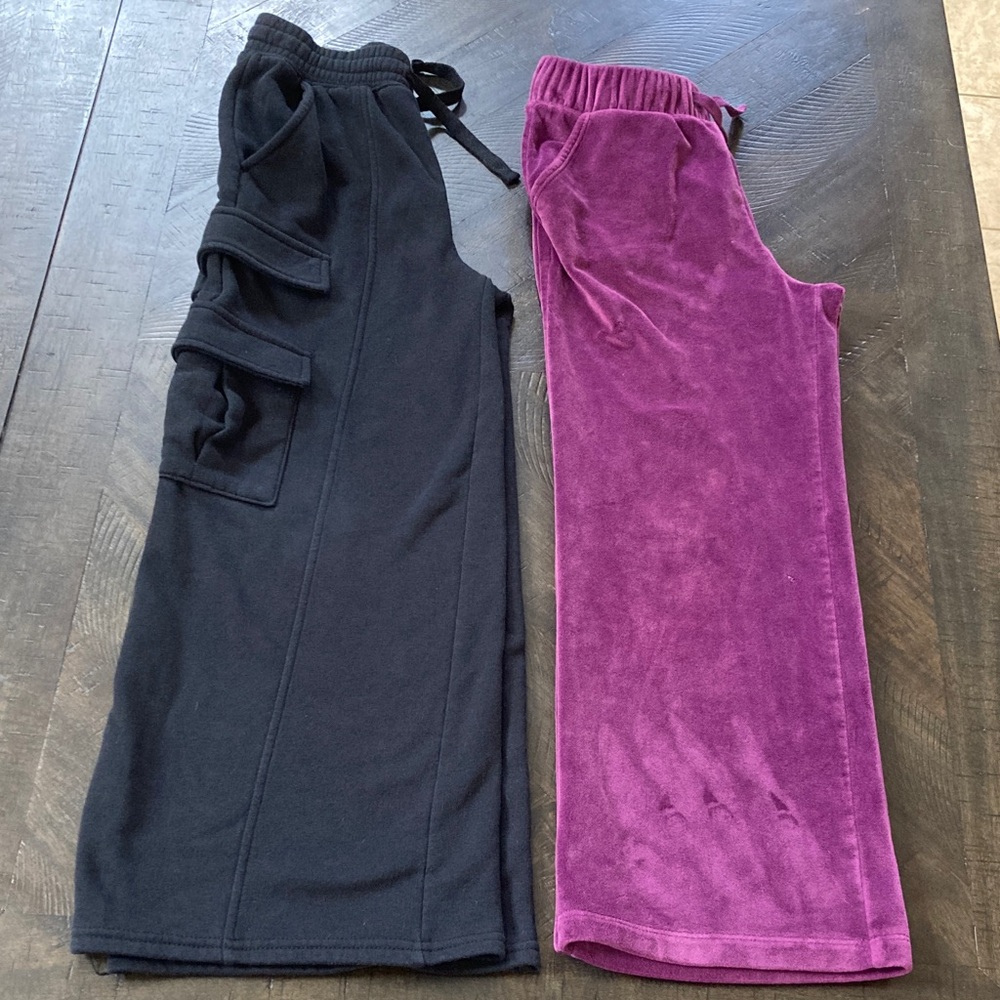 Bundle of 2 girls size 8 wide leg pants